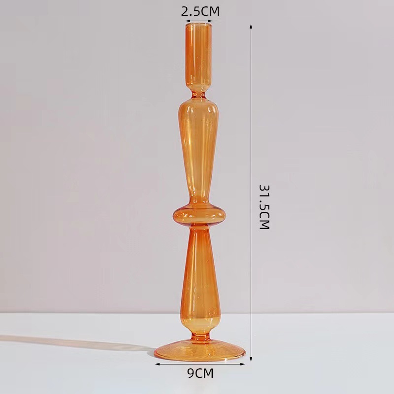 29. D 싱글 링 촛대-앰버