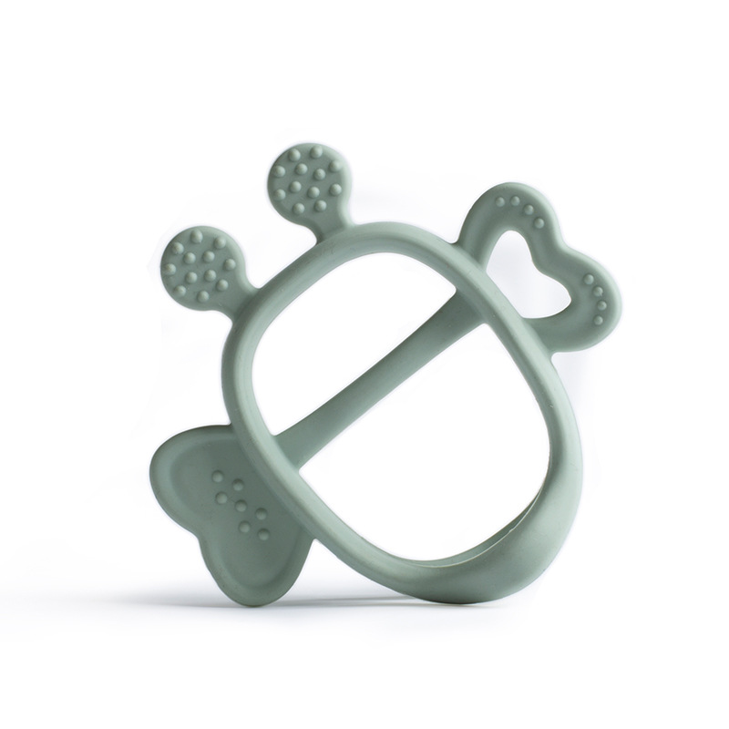 Rzedbv bee teether [bag light green]