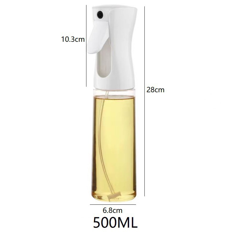 Botella de pulverización de aceite de cocina botella de pulverización de aceite de atomización doméstica botella de presión de vidrio de grado alimenticio para freidora de aire de barbacoa
