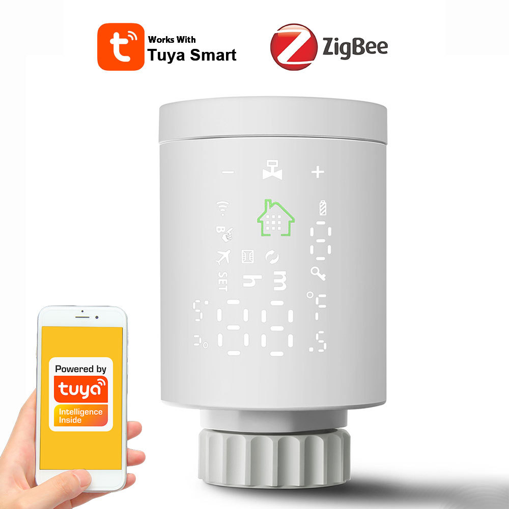 zigbee暖气片阀门i涂鸦散热恒湿器手机APP控制温度调节器智能温控
