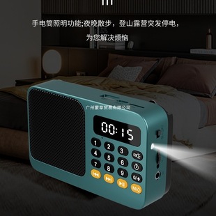 New Bluetooth Radio for the Elderly, Portable Charging Player, Multi-Function Card-Inserting Bluetooth Speaker, Singing Machine