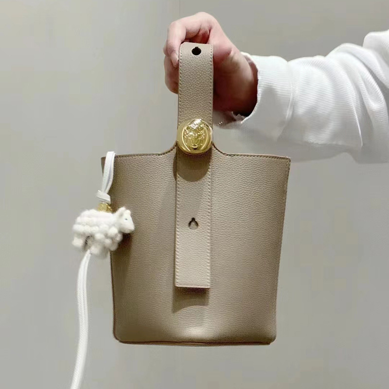 【高バージョン】Luojia バケットバッグ 2025 新型フォーチュンバケット 高品質本革 大容量 万能トートバッグ|undefined