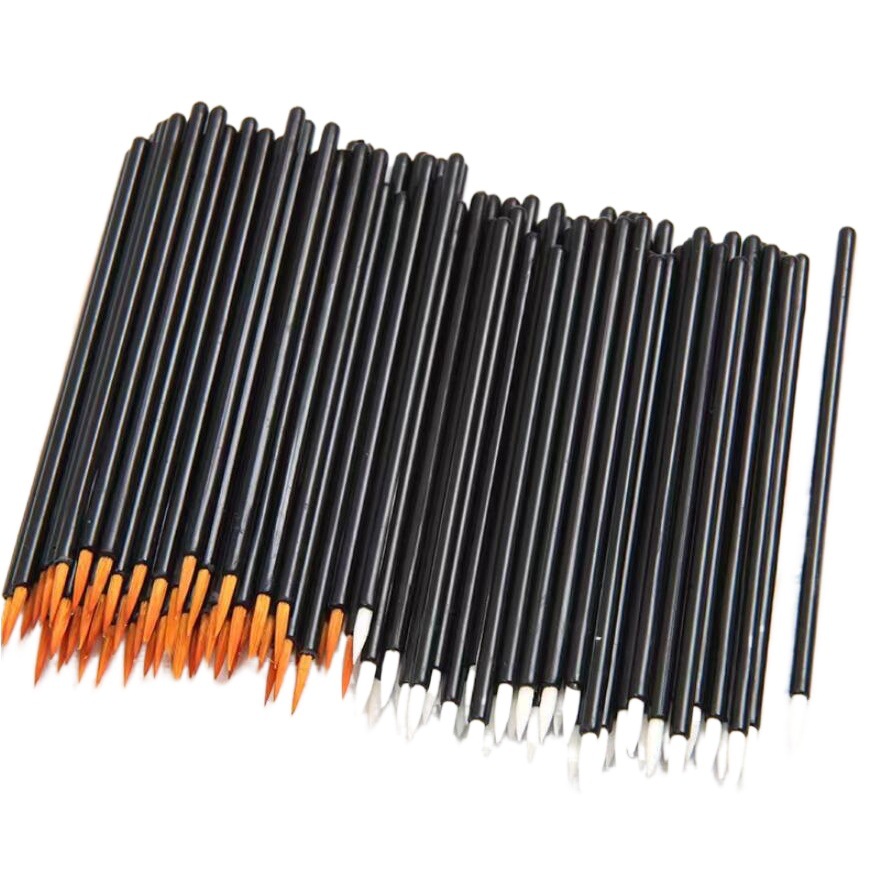 Julong Wholesale Disposable Eyeliner Brush Waterproof Fiber Lip Pen Portable Makeup Brush Nylon Eyeliner Brush
