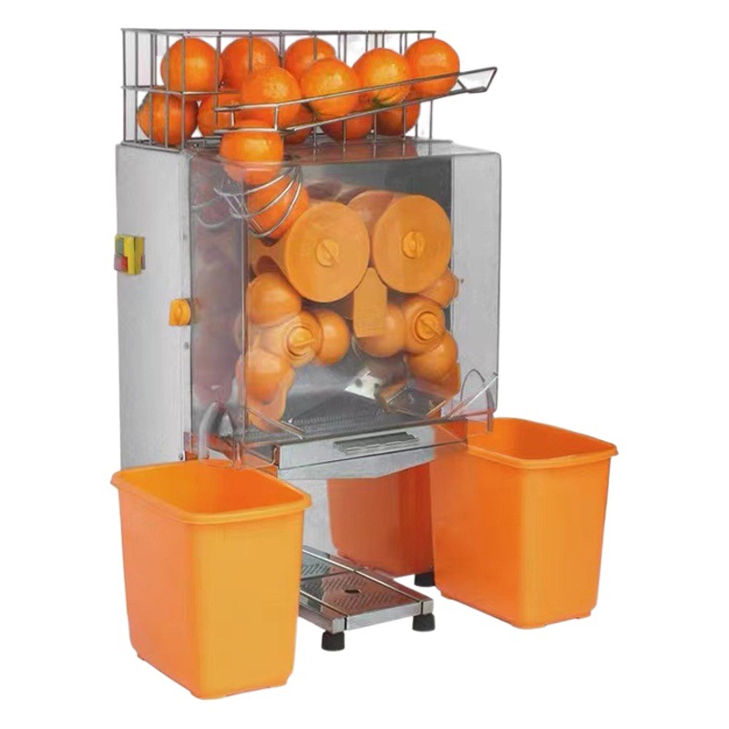Máquina Exprimidora de Jugo de Naranja Recién Exprimido, Exprimidor de Jugo de Naranja Especial para Comercio Internacional, Exprimidor Comercial de Naranja y Granada de Acero Inoxidable