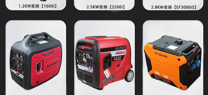 Variable frequency gasoline generator portable portable 220V household 6KW small outdoor camping mute 2.5/3.5/4/8