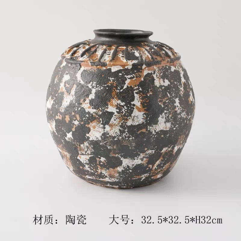 寂風手作り美ラード風陶磁器花瓶芸術サンプルプレート間民宿茶室花器異形アクセサリー置物|undefined