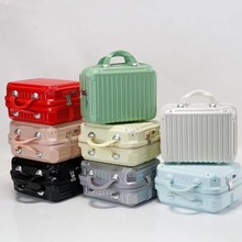 新款14寸化妆箱迷你硬壳化妆包儿童收纳箱伴手礼手拿行李箱批发