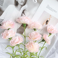 仿真母親節花束單支康乃馨假花客廳家居擺設裝飾花材插花配件批發