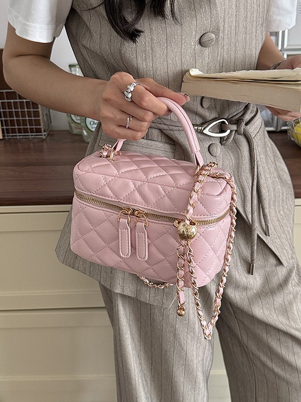 Bagos de mano de viento de fragancia para mujeres 2026 nueva cadena de textura de diamante bolso de hombro nicho bolso de caja de alta calidad