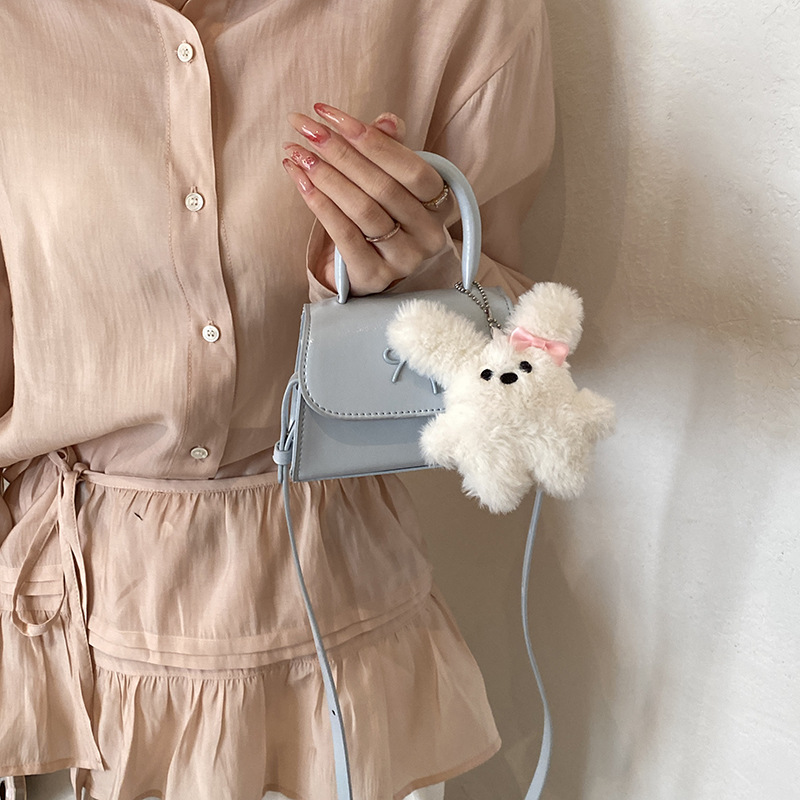 Bolsos infantiles transfronterizos dulces lindos arcos bolsos de mano de niña mini oso colgante bolsos de hombro