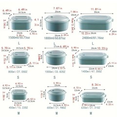 国境を越えたFCM認証冷蔵庫鮮度保持ボックス通気孔付き密閉保存ボックス3点セットランチボックス長方形