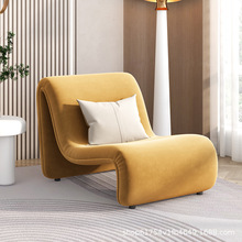简约现代家用单人沙发椅异形设计师款创意靠背舒适休闲轻奢小沙发