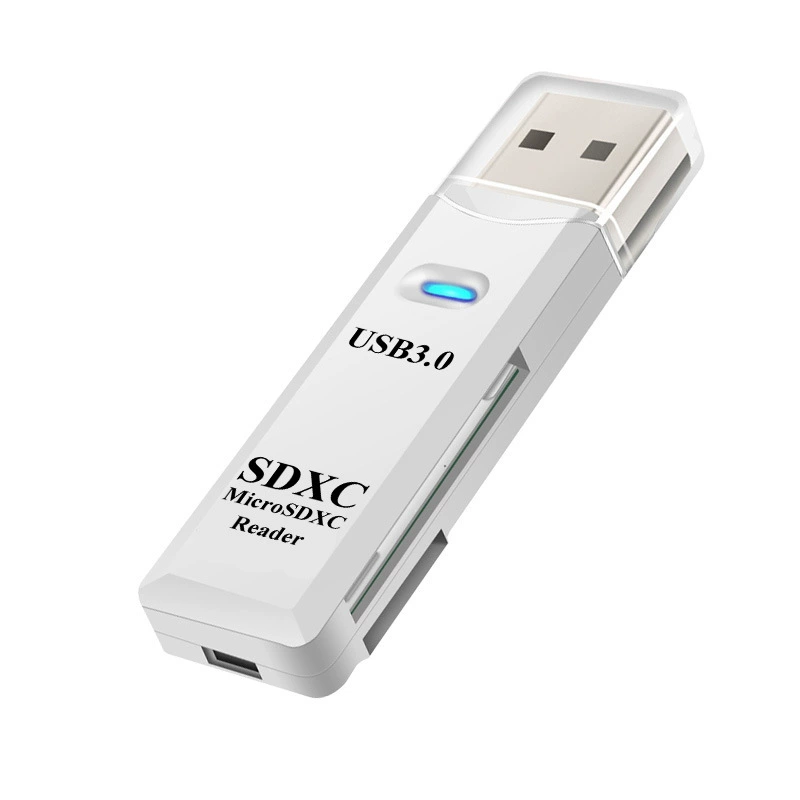 Двухфункциональный компьютерный расширитель DM-HC32 USB 3.0 карта чтения SD TF кард-ридер с подсветкой