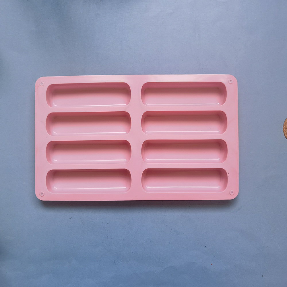 8 galletas de dedo 408 pastel de chocolate molde de silicona molde de jalea torta molde de pan herramientas de horneado