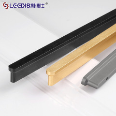 Factory direct sales simple aluminum alloy cabinet door handle modern gold brushed wardrobe cabinet long drawer door handle