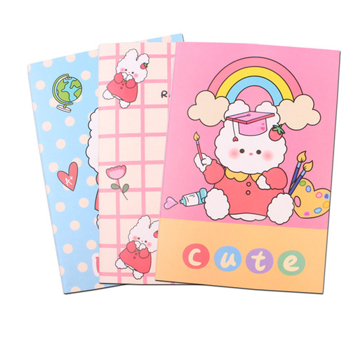 A5 stitched ins small fresh and cute stitched soft copy notepad primary school student cartoon diary notebook
