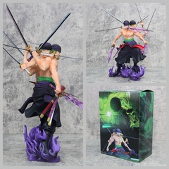 One Piece GK Asura Zoro Nine Sword Style Three Heads and Six Arms Battle Version Statue Model Boxed Figure