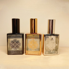 15ml Electroplated UV Perfume Bottle Glass Tube Electrochemical Aluminum Middle East Luxury Spray Perfume Sub-Bottle Spray Bottle Wholesale