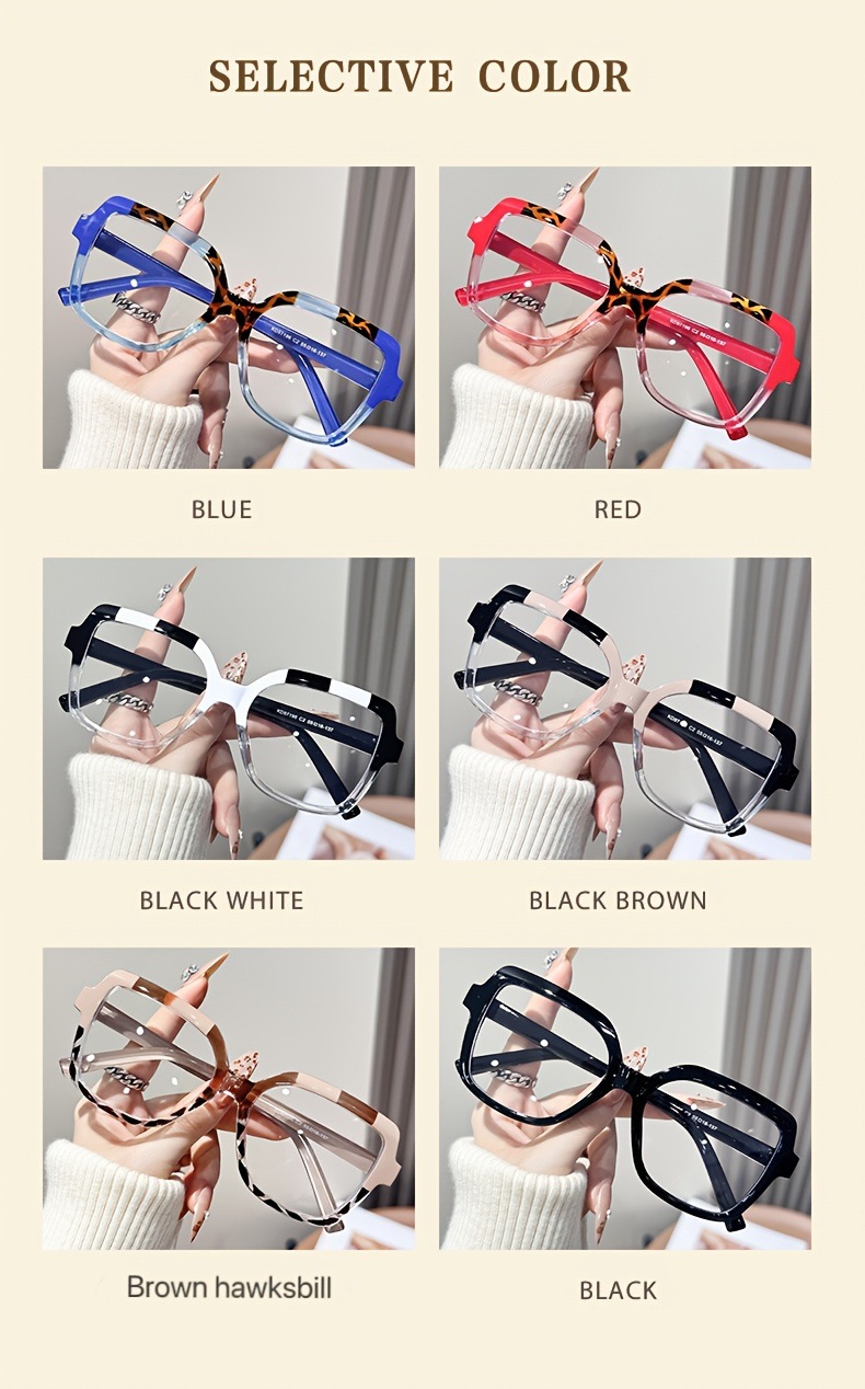 Blue Light Blocking Glasses For Women Oversized Square Frame_voghion.com