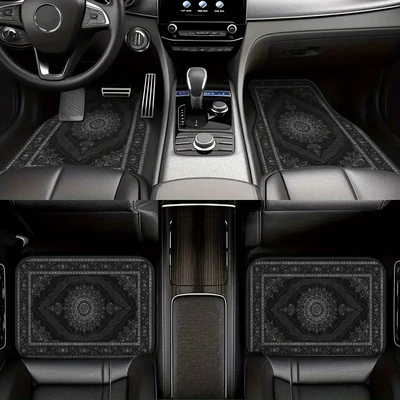 Passenger Seats, Stain-Resistant, Wear-Resistant and Dust-Proof, Avtomobil döşəmə paspasları - temu-car-floor-mat-20-3344cm-two-piece-pack