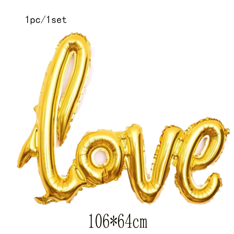 Valentine's Day Lips Heart Shape Aluminum Film Date Balloons display picture 7