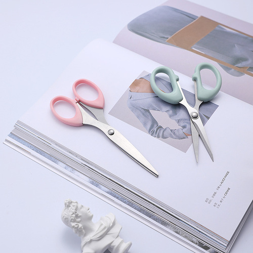 Stationery scissors office home kitchen sewing paper scissors large, medium and small stainless steel handmade art knife scissors