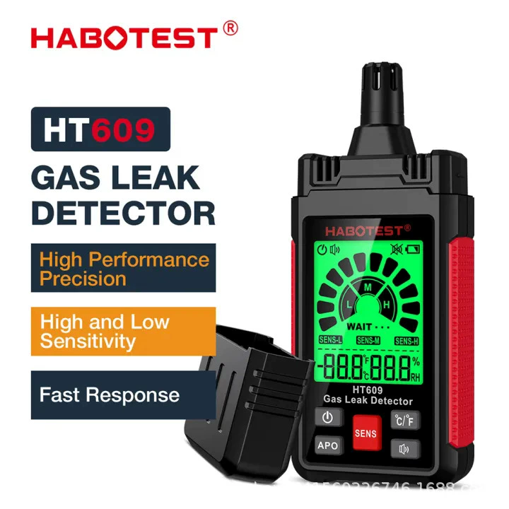Huabo HT609 Детектор утечек природного газа Детектор горючих газов Метан сжиженный газ утечка через границу
