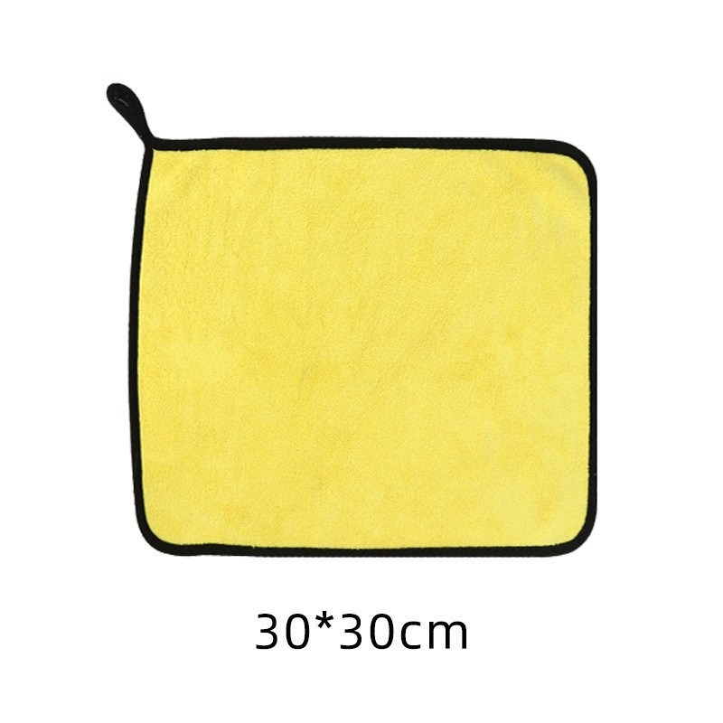 Toalla amarilla de doble cara - 30 * 30