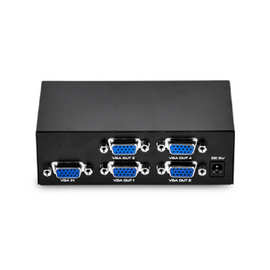 跨境VGA分配器一分四 4口视频分配 带宽200MHz 丰杰FJ2004分频器