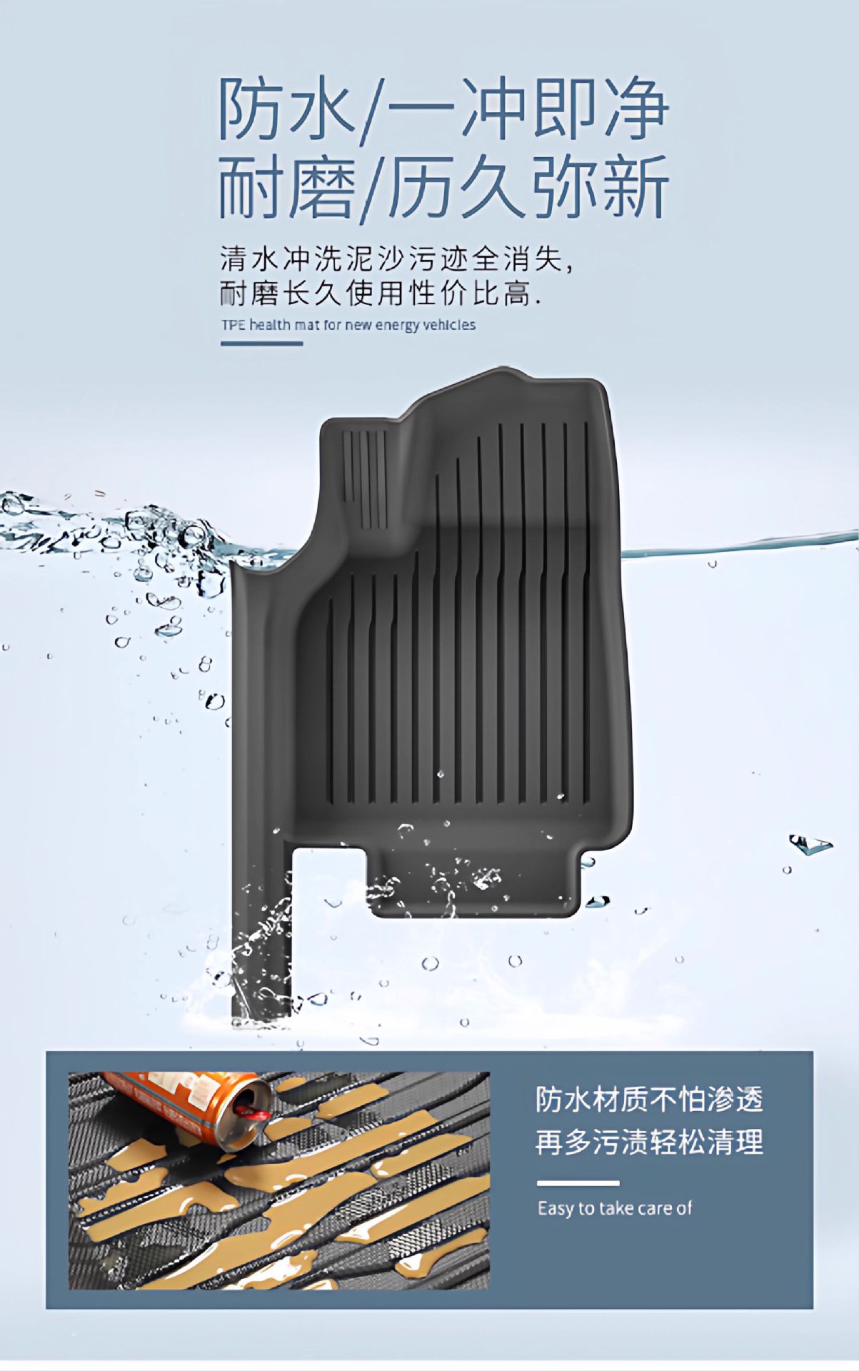Suitable for Tesla's Full Tpe Floor Mats, 25-Year Updated Version, Model Y Floor Mats, Trunk Mats Wholesale