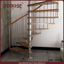 厂家 不锈钢上墙扶手 加装防滑条大理石踏板 旋转楼梯旋转式