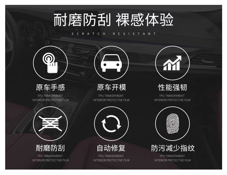 Suitable for Haval First Love Interior Film Central Control Gear Panel Instrument Navigation Tpu Transparent Protective Film Interior Accessories