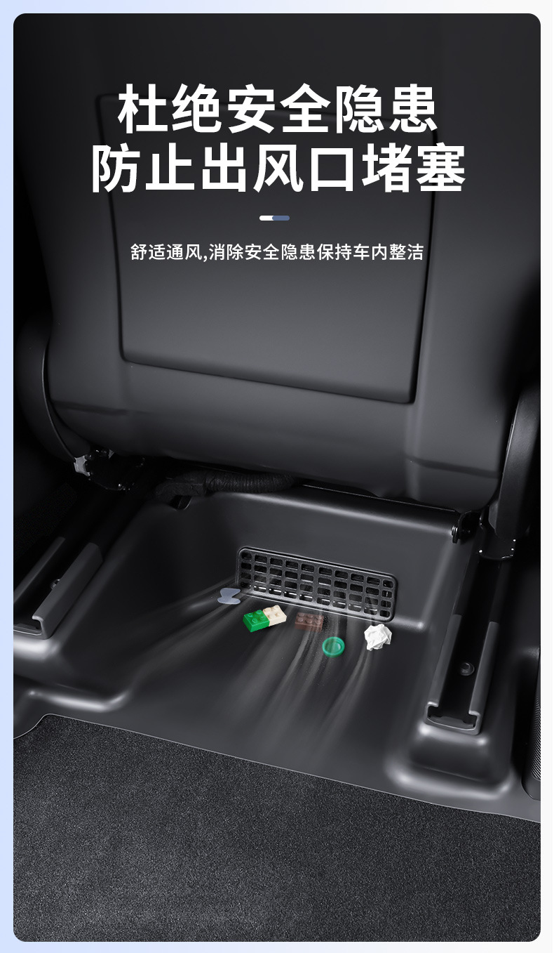 Suitable for Six-Seater Model Yl Tesla, Full Coverage Anti-Kick Corner Protection Accessories under the Seats, Cross-Border Wholesale