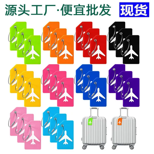 Directly Supplied from the Manufacturer, the Popular Silicone Luggage Tag for Cross-Border Amazon Sales, Travel Check-In Tag, Soft Rubber Boarding Tag for Bags