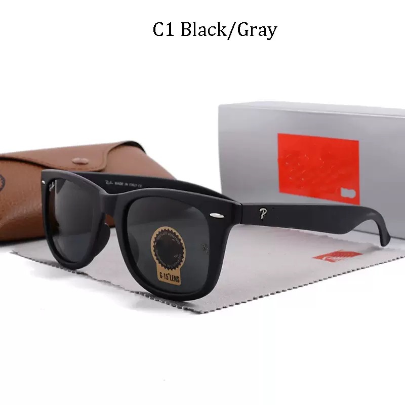 2024 New Model 2140 Fashionable Popular Tempered Glass Transparent Lens Letter Temple Sunglasses Sun Protection Sunglasses