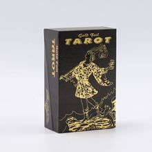 金箔烫金塔罗牌塑料PVC防水扑克牌桌游塔罗牌镀金彩印卡片可制订