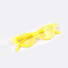 Children's fashionable glasses, sunglasses, triangle, light lens, suitable for import, cat's eye, European style