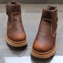 特价牛皮工装靴真皮短靴男机车靴透气马丁靴女复古马靴潮流骑士靴