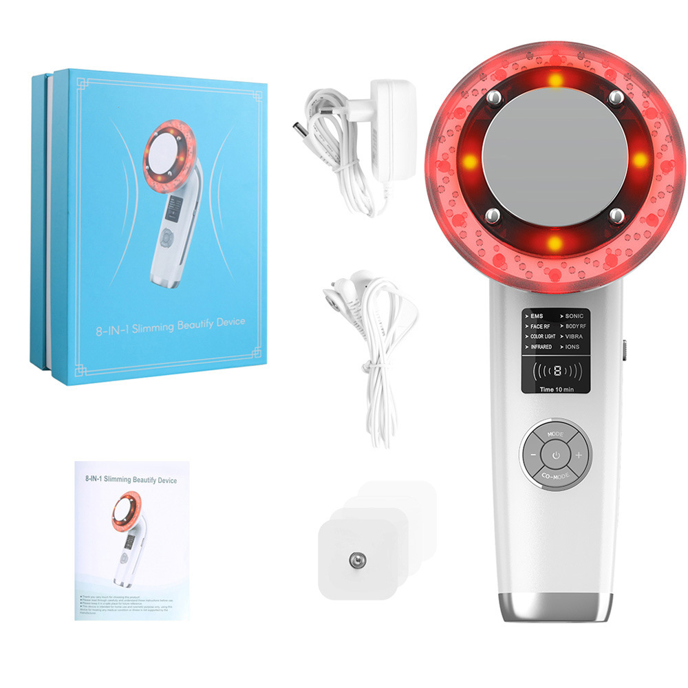 8 in1 Multifunctional Beauty Slimming Device EMS RF Ultrasonic for