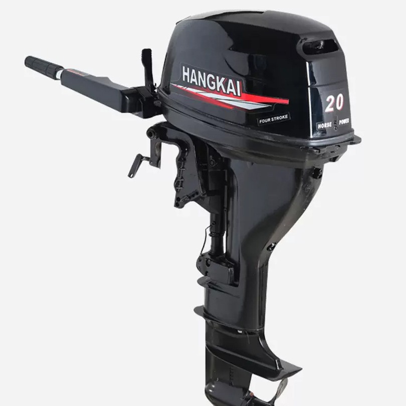 Hangkai fuera de borda de dos tiempos de cuatro tiempos de la nave fuera de borda colgando de hélice barco de motor de la hélice de goma barco