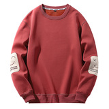 Демисезонная модная дышащая цветная толстовка для отдыха, лонгслив с круглым воротником, городской стиль, оверсайз