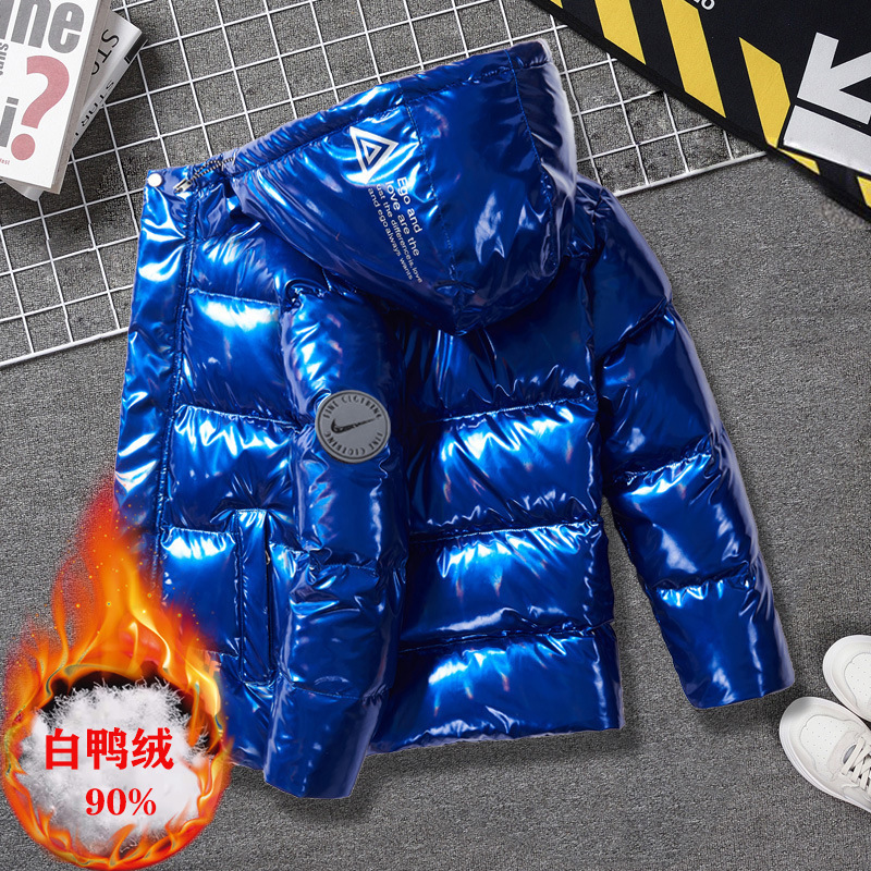 Brand Children's down Jacket Winter New Thick Warm Boys' White Duck down Stylish Washable Coat Trendy