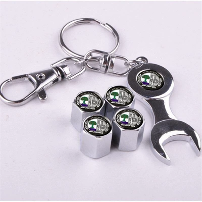 valve: Anti-Theft Personalized Modified Valve Core - wrench-silver-colored-apple-tree-4-pieces