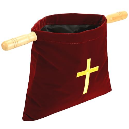 Church Offering Bags with Embroidered Crosses, European Version, American Version, Singapore Version, Storage Coin Purse, Holiday Supplies