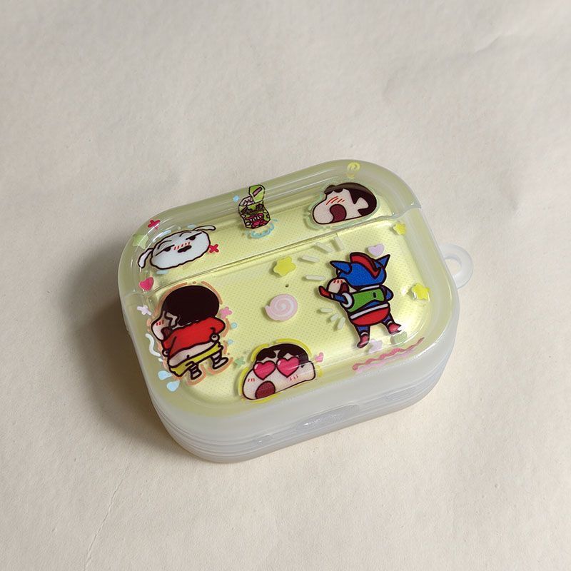 Pequeño nuevo dinámico Superman para airpodspro2 estuche de protección Bluetooth para airpods 4 generación 5 generación estuche de protección de auriculares