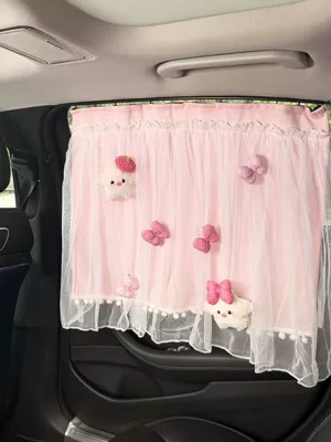 sleeping, front and rear row – Car curtains