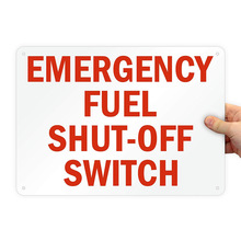 氣體閥標志警告標牌氣體總關閉生產標識警示牌生產工廠美國亞馬遜