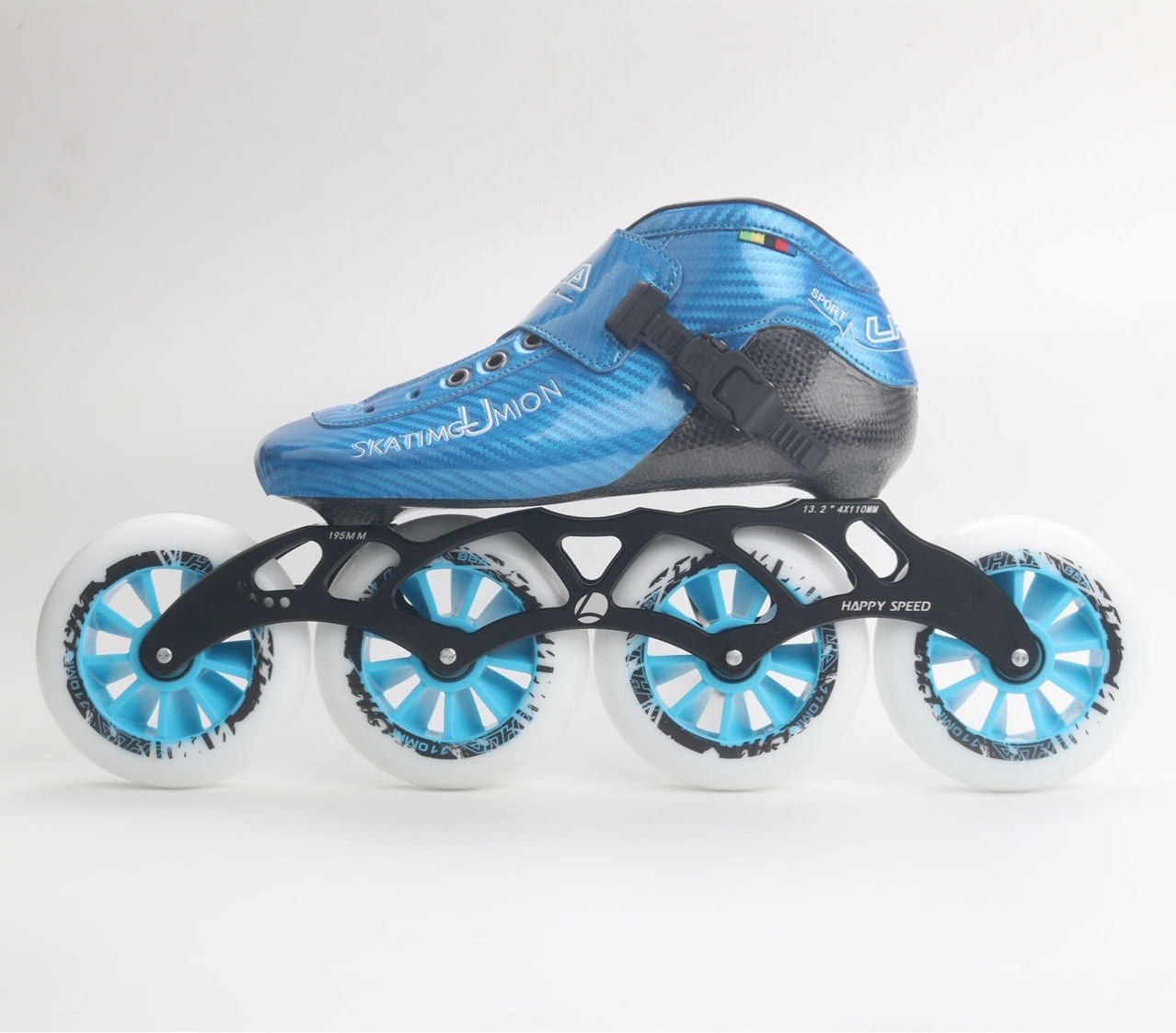 Carbon fiber professional speed skates wholesale production of men's and women's children's full-size spot skates racing big wheels training