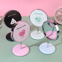 Tabletop mirror with large mirror surface, vanity mirror, portable rotating desktop princess mirror, round mirror, simple and fashionable mirror