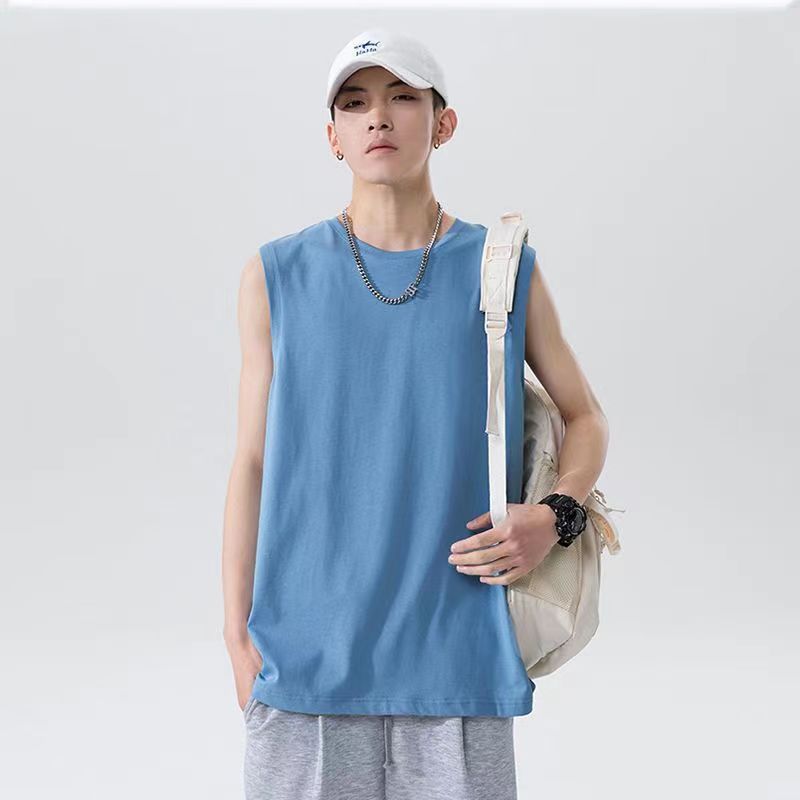 メーカー直販ベスト男性夏はバスケットボールのフィットネスを着ています。|undefined